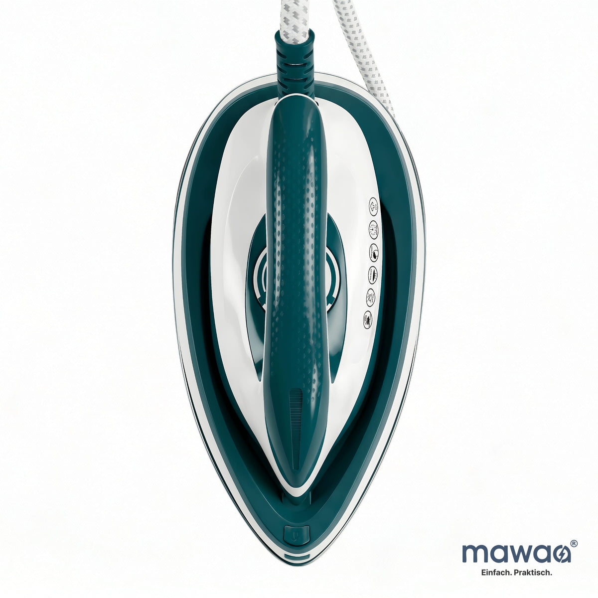mawaa® Dampfbügelstation MS2-2420-GW - 2-Liter-Tank, 2400 Watt, Anti-Kalk