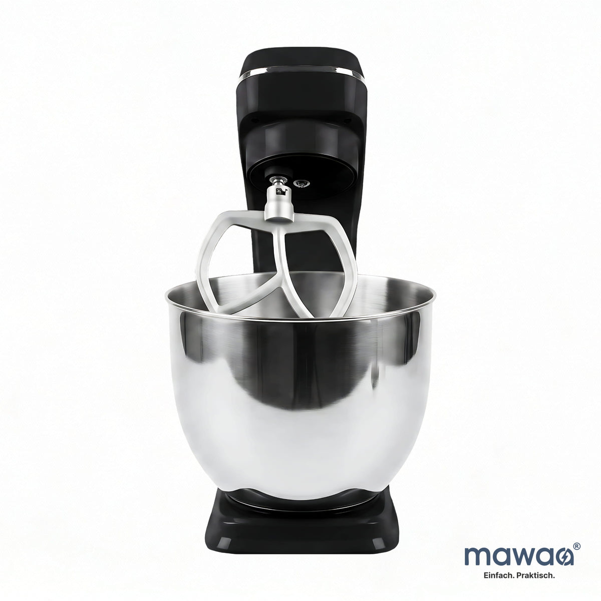mawaa® MixMaster Küchenmaschine MK2-2410-BS - 10-Liter-Edelstahlschüssel, 1400 Watt