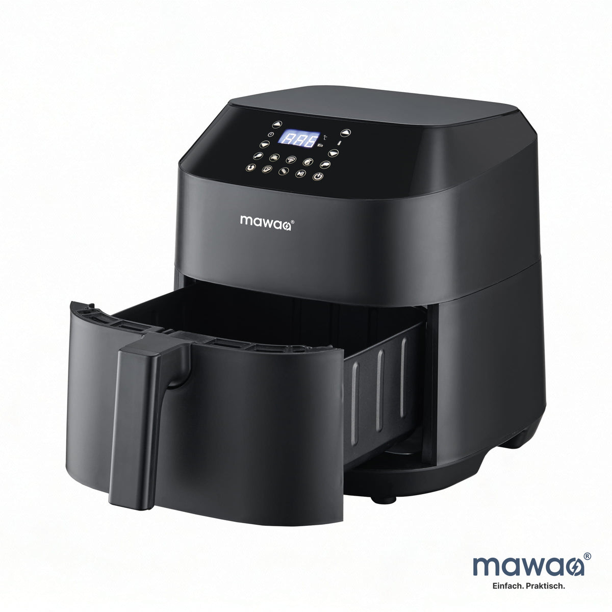 mawaa® Air Fryer MAF-12608-BK - 8-Liter-Volumen, 1700 Watt