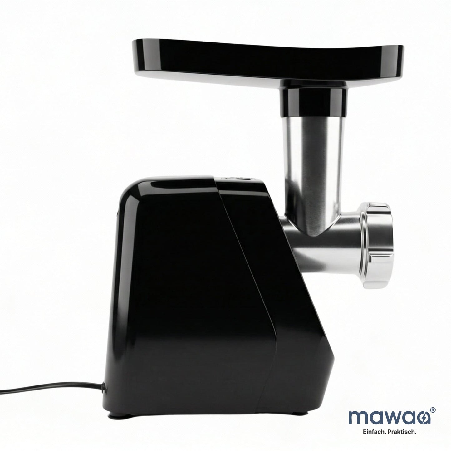 mawaa® Elektrischer Fleischwolf MMG-32513-SB mit Reverse-Funktion & Wurstaufsatz