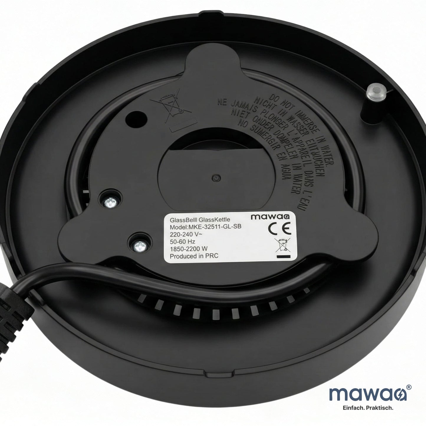mawaa® Glas-Wasserkocher MKE-32511-GL-SB