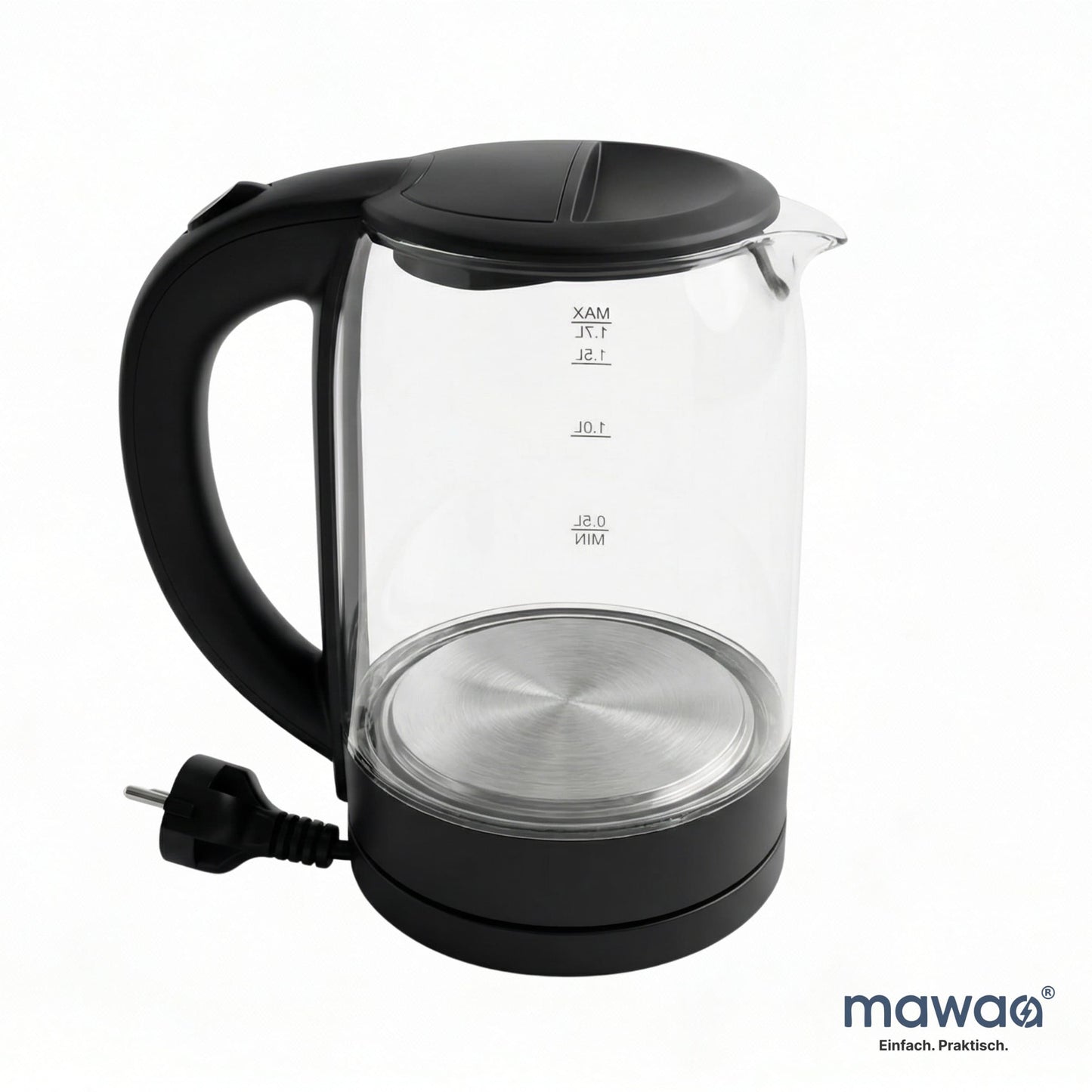 mawaa® Glas-Wasserkocher MKE-32511-GL-SB