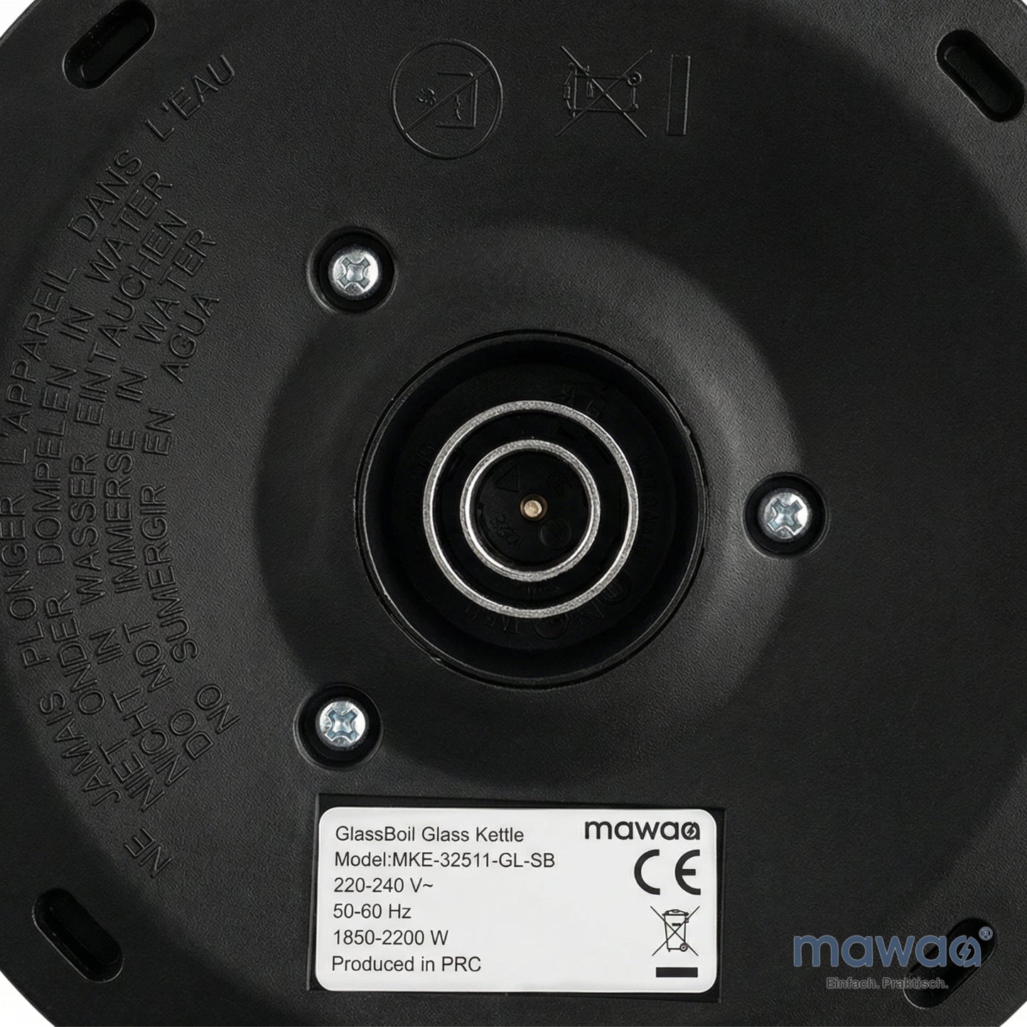 mawaa® Glas-Wasserkocher MKE-32511-GL-SB