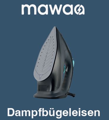 Dampfbügeleisen - 350ml Tank, 2400 Watt, Keramiksohle, Anti-Kalk