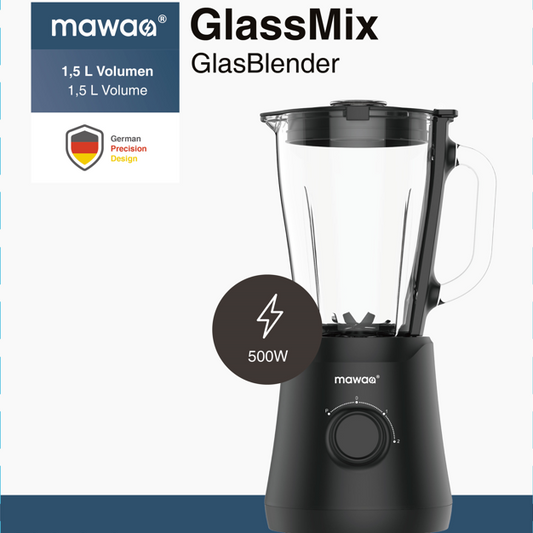 MAWAA Glas-Standmixer MBL-32516-SB