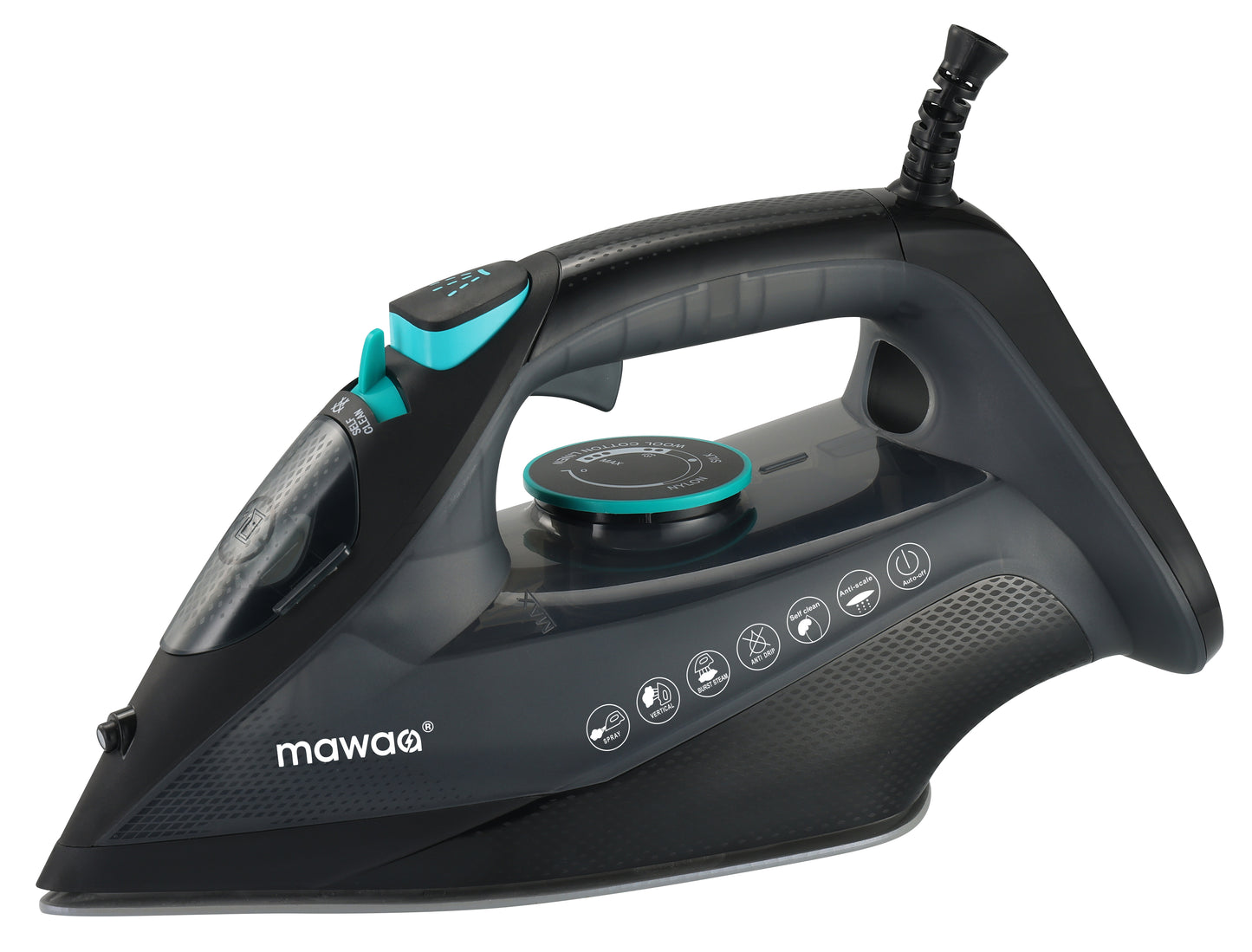 Dampfbügeleisen - 350ml Tank, 2400 Watt, Keramiksohle, Anti-Kalk