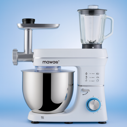 MixMaster 3in1 Küchenmaschine, 10-Liter-Edelstahlschüssel, 1400 Watt